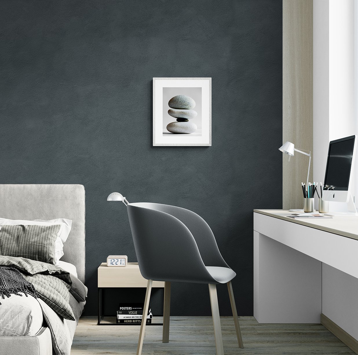 Cuatro rocas de Naxos, arreglo vertical