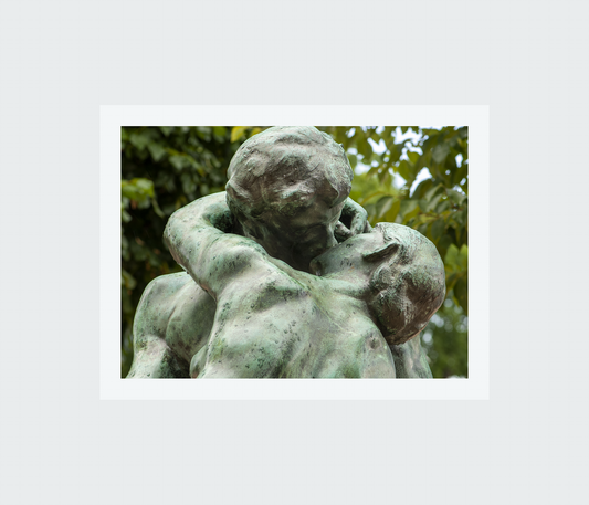 Detalle de El Beso de Rodin, París, 2011