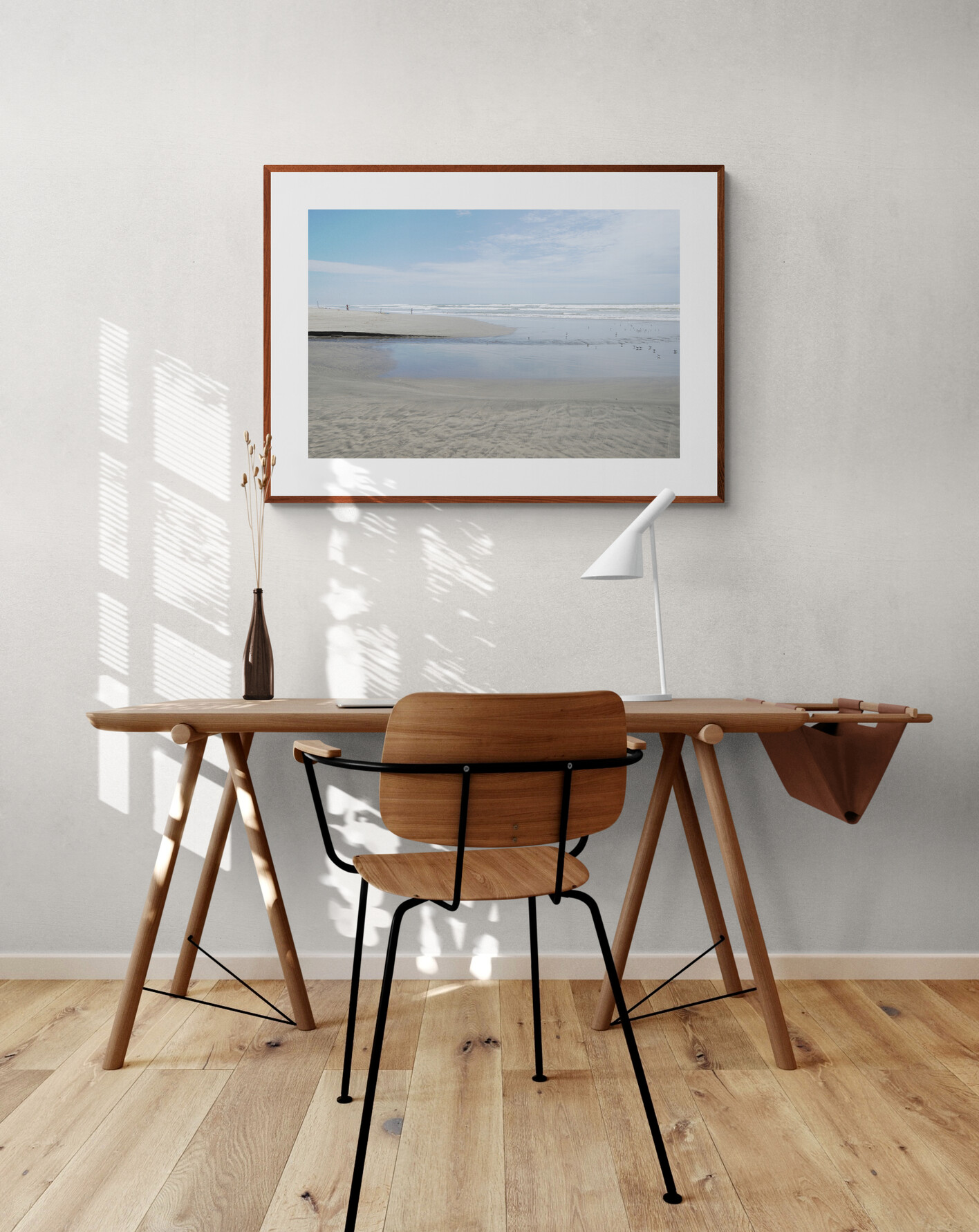 Beach, sea and sky.