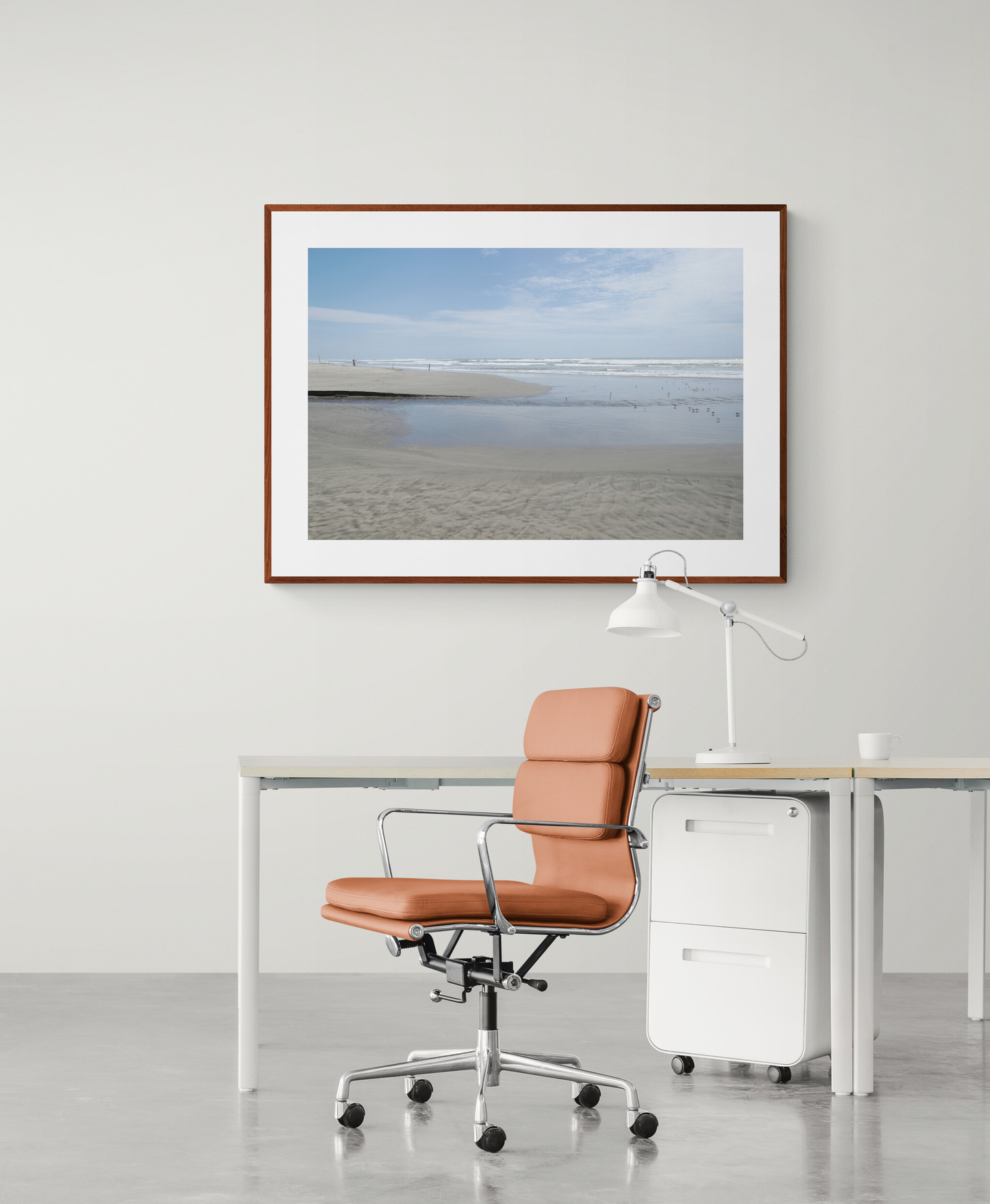 Beach, sea and sky.