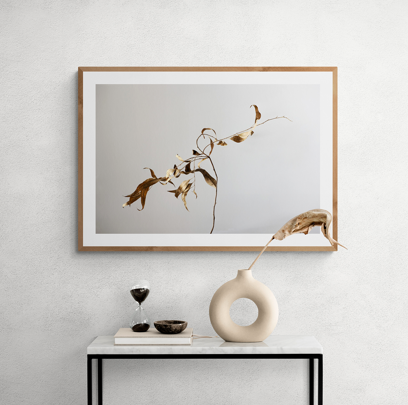 Branch and dry leaves, 2021