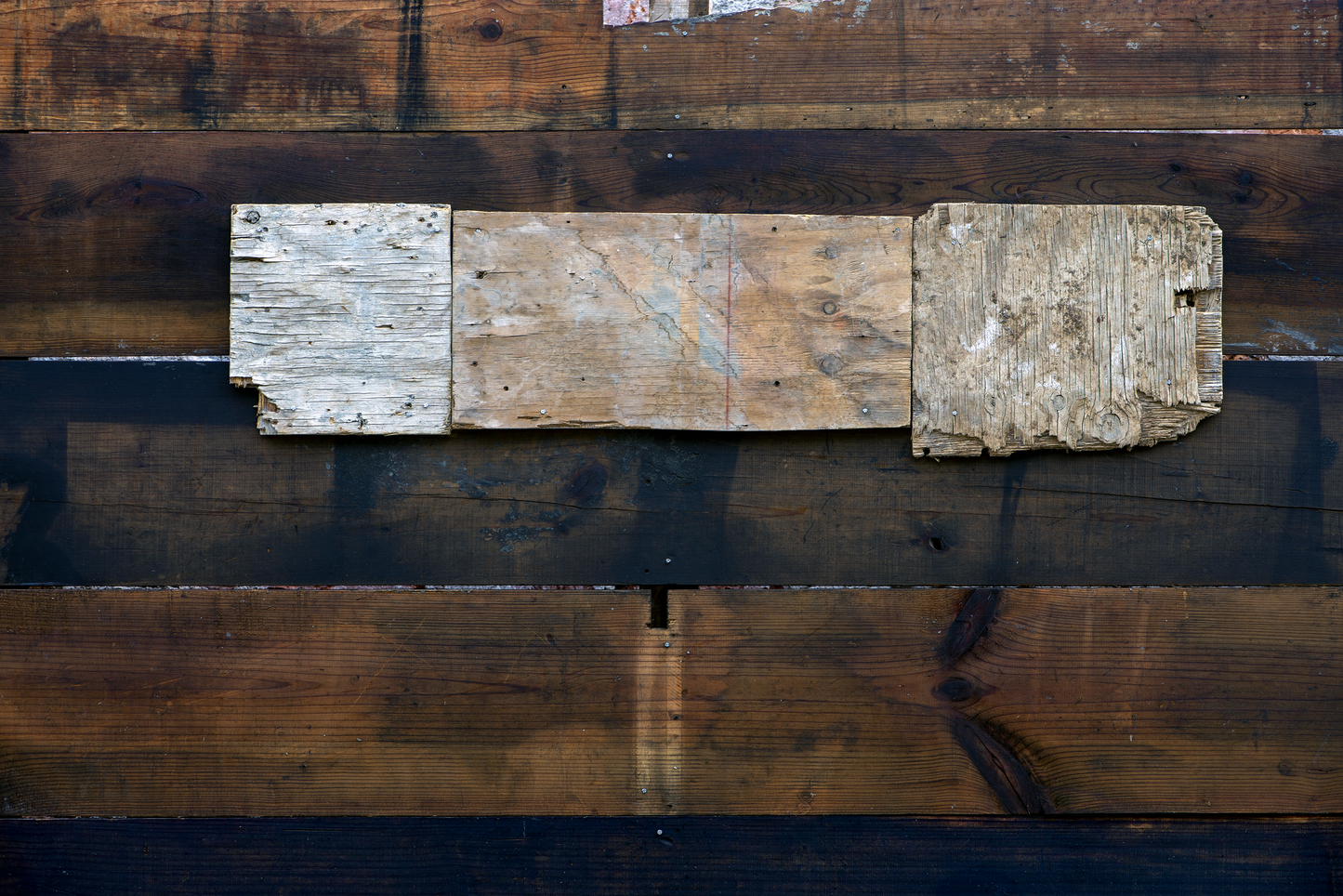 Abstract framing of a wooden fence