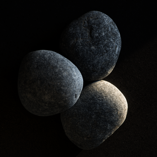 Composición de tres rocas