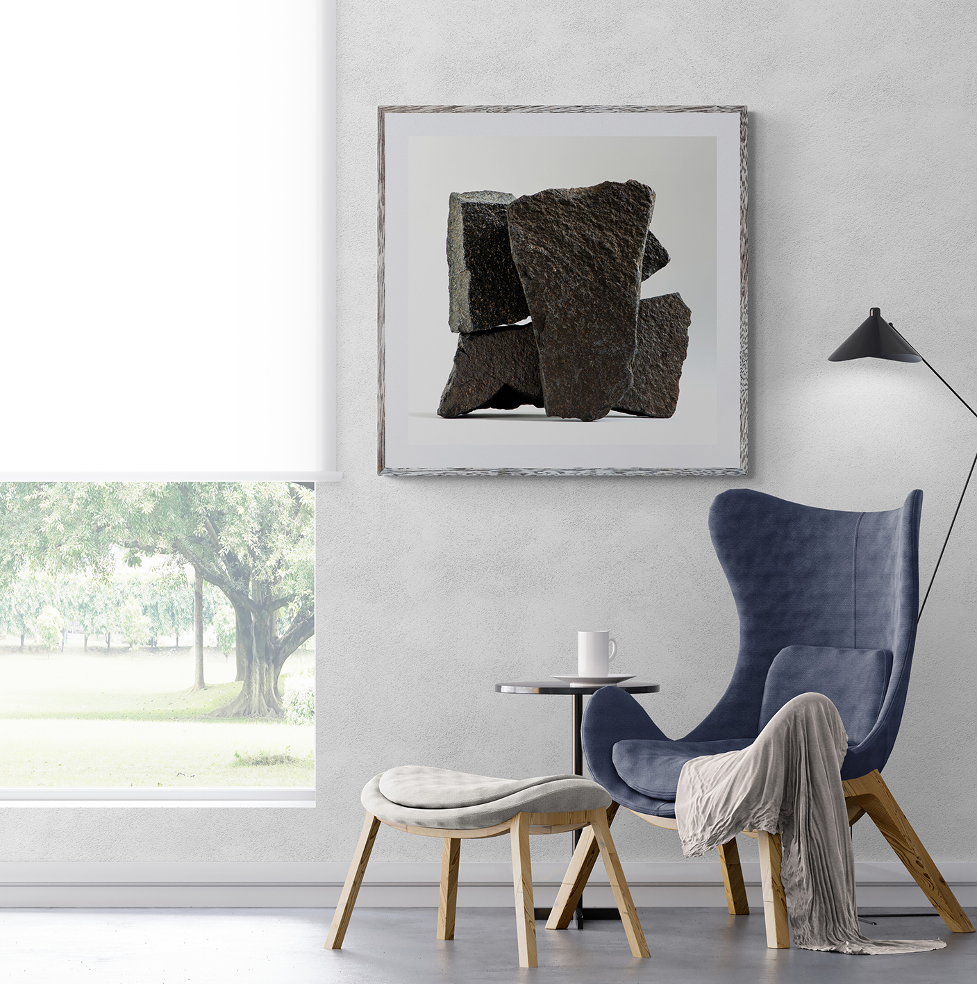 Arrangement of three slabs