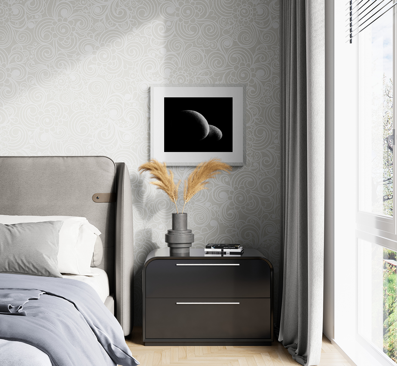 Dos rocas en silueta