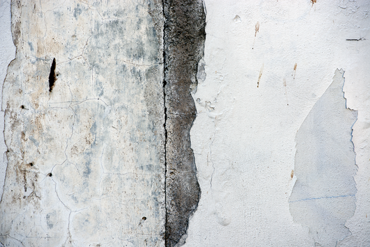 Texturas y formas en una pared en Cuernavaca