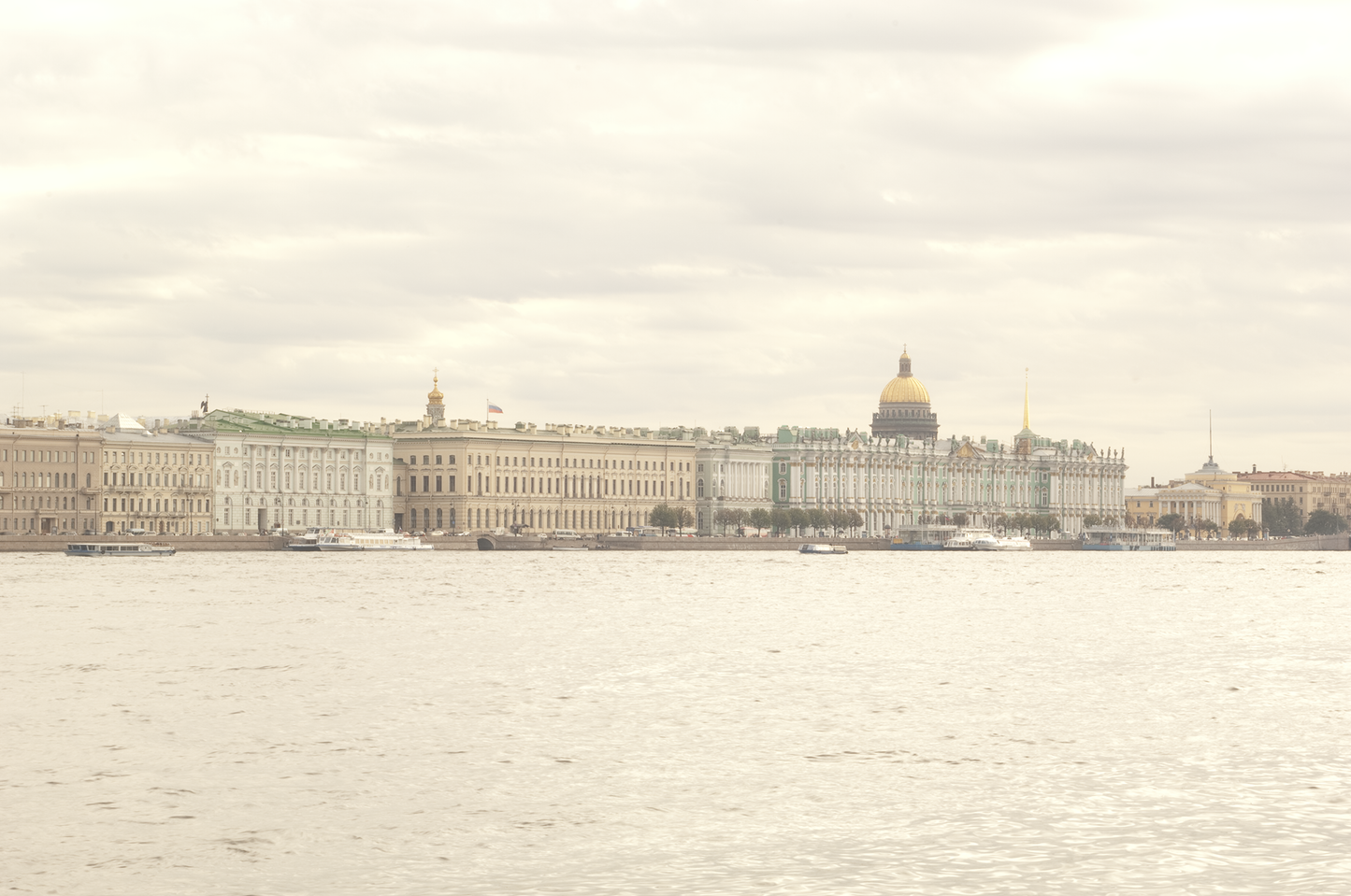 The Neva River and the Hermitage Museum